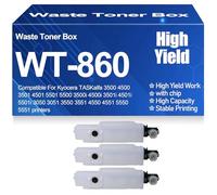 pour Kyocera Bac de récupération de Toner usagé WT-860 Compatible pour TASKalfa 3500 4500 3501 4501 5501 5500 3500i 4500i 3501i 4501i 5501i 3050 3051 3550 3551 4550 4551,WT860-3PC