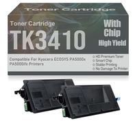pour Kyocera Cartouches de Toner TK3410 PA5000x PA5000ifx, Haut rendement, Haute capacité, avec Puce de Remplacement pour Kyocera ECOSYS PA5000x PA5000ifx Imprimantes,TK3410-2PC