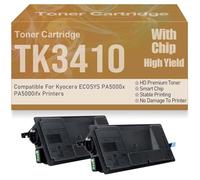 pour Kyocera PA5000x PA5000ifx Cartouches de Toner Toner Noir Haute capacité Compatible TK3410 pour Kyocera ECOSYS PA5000x PA5000ifx Imprimantes,TK3410-2PC