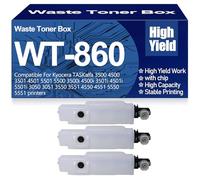 pour Kyocera Récipient de Toner usagé WT-860 WT860 pour Kyocera TASKalfa 3500 4500 3501 4501 5501 5500 3500i 4500i 3501i 4501i 5501i 3050 3051 3550 3551 4550 4551 5550 5551,WT860-3PC