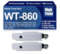 pour Kyocera Récipient de Toner usagé WT-860 WT860 pour Kyocera TASKalfa 3500 4500 3501 4501 5501 5500 3500i 4500i 3501i 4501i 5501i 3050 3051 3550 3551 4550 4551 5550 5551,WT860-2PC