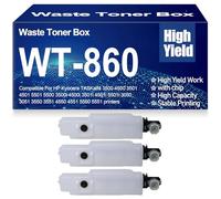 pour Kyocera TASKalfa 3500 4500 3501 4501 5501 5500 3500i 4500i 3501i 4501i 5501i 3050 3051 3550 3551 4550 Boîte de Toner usagé Compatible WT-860 WT860 Conteneur de déchets,WT860-3PC