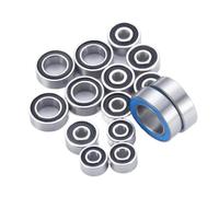 Pour Kyosho Pour Mini-Z Pour AWD MA020 1/28 15 Pièces Roulements À Billes Pour Moyeu Roue Acier Chromé Métrique Joints En Caoutchouc Voiture Radiocommandée À Chenilles Rc Roulements éTanches
