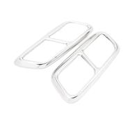 pour L&and R&Over pour R&Ange R&Over Sport L494 2018 2019 Accessoires Voiture en Acier Inoxydable Silencieux Tuyau Échappement Couvercle Queue Garniture(Argent)