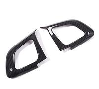 pour L&and R&Over pour Range Rover pour Evoque 2011-2017 Voiture Style Volant Bouton Cadre Couverture Garniture Accessoires Volant de Voiture (Color : Black Wood Grain)