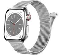 Pour la bande de bande 9, Ultra 2, SE, Ultra 8 7 6 5 4 3 2 1 38 mm 40mm 41mm 42mm 44mm 45 mm 49 mm Femmes et hommes, boucle en maille en acier inoxydable Remplacement du fermoir magnétique