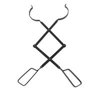 pour la cheminée, pour le fer, le sabot de bûche de tong de bois de chauffage avec pince à élargir, utilisation intérieure/extérieure