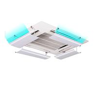 pour la climatisation centrale au plafond, Empêche l'air de souffler droit, Angle réglable, Convient pour la maison/le bureau, Matériau plastique léger, Taille : 86 cm x 20 cm