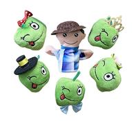 pour la Main de Fruits en Peluche - 6 Paquets, Mini Farm Animal Finger Puppet pour, activités d'apprentissage précoce attrayantes | Accessoires pour la Performance, Jeu créatif