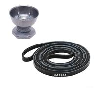 Pour la mise à niveau du sèche-linge Kenmore, installez la courroie 341241 et le jeu de poulie moteur 8066184 fonctionne efficacement