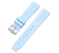 Pour la montre MOONSWATCH CURVE NO SPAE STRAP DE RÉSBILLE POUR OMEGA SWATCH JOINT PLANET Série Moon Mercure Strap de caoutchouc incurvé Men de 20 mm