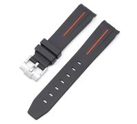 Pour la montre MOONSWATCH CURVE NO SPAE STRAP DE RÉSBILLE POUR OMEGA SWATCH JOINT PLANET Série Moon Mercure Strap de caoutchouc incurvé Men de 20 mm