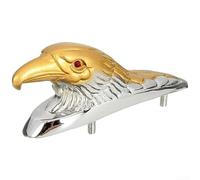 Pour la plupart des modèles de moto électrique avant pour garde-boue pour tête d'aigle, décoration en métal noir, construction robuste en aluminium résistant aux éléments, taille compacte, ajustement