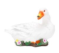 pour la résine, pour la Statue de Canard, la Simulation, la décoration de Jardin en Plein air (Duck couché Blanc)