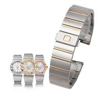 Pour la sangle en acier Omega Constellation Double Eagle Série Steel Watchband Band Men de surveillance Femmes Chaîne de montre 17 mm 23 mm 25 mm