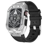 Pour la série 9/8/7/6/5/4 / SE 44 mm 45 mm Mise à jour Remplacement Bobine de caoutchouc de boîtier de montre en métal, bande de montre de sport à la mode pour hommes et femmes