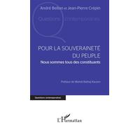 Pour la souveraineté du peuple: Nous sommes tous des constituants – L'Harmattan