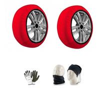 pour LA Voiture,SUV,4X4, avec PNEUS 235/45 R20 Cercle 20 Mesure XL Chaussettes À Neige APPROUVÉES Paire DE Chaussettes À Neige Glace en Tissu ANTIDÉRAPANT pour Roues sur SECTEURS DE Route Mixte