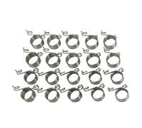 Pour l'acier inoxydable, pour l'outil d'accessoires d'artisanat à tricot à crochet, support de doigt de guide 20pcs avec 10 pcs grand anneau 10pcs petite bague à tricotage