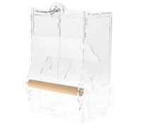 pour l'acrylique, pour Les perroquets et Les Oiseaux pour Animaux de Compagnie, Les graines de semences Alimentaires, Le Jouet à Cage Transparent (Petite Fente Double)