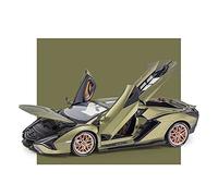 pour Lamborghini FKP 37 1 18 Simulation Modèle Voiture en Alliage Moulé sous Pression Retirer Jouets Collection Enfants Voiture Miniature De Collection(Vert)