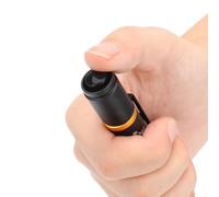 Pour lampe de poche miniature avec double sortie LED blanche et jaune pour un éclairage pratique - Design extérieur résistant à l'eau IPX4 (jaune)