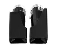 Pour Land Pour Rover Pour Defender 90 110 2020-2024 Embout D'échappement Carré En Acier Inoxydable Gorge Queue Voiture(B Style)