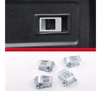 Pour Land Rover Defender 90 110 130 2004-2018.Accessoires De Voiture De Couverture De Décoration De Poignée De Cuvette De Porte Intérieure De Voiture D'alliage D'aluminium(Silver 4-Pcs)