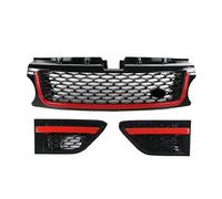 Pour Land Rover Pour Range Rover Sport 2010-2013 L320 Cache-caisses De Pare-chocs Avant Et Aérations Latérales Grille De Calandre Avant(Red black)