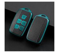 pour Land Rover Range Rover Sport Evoque Freelander2 pour Jaguar XF XJ XJL XE TPU Voiture Etui clés Coque Support Protecteur(Green Key Case)