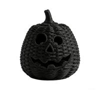 pour lanterne Citrouille Halloween Tressée Noire pour déco Festive(Pumpkin Model B)