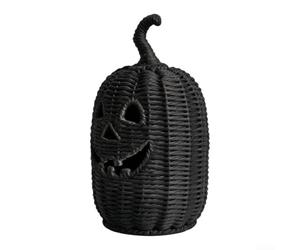 pour lanterne Citrouille Halloween Tressée Noire pour déco Festive(Pumpkin Model D)
