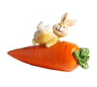 pour lapin de pour pâques en Résine pour durable pour Intérieur Extérieur | Parfait centre de table, ajoute esprit pour pâques, pour décor saisonnier élégant, enfants adorable(B)