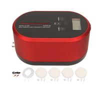 pour l'aquarium, 10 Niveaux Ajustement Pompe à air alimenté par Batterie Portable, Pompe à oxygène pour Le Aquarium, pêche, Piscine de Fruits de mer (Rouge)