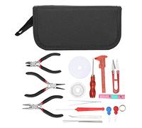 Pour l'artisanat de bijoux, 22pcs Bijoux Making Tool Kit - Festières/Scissor/Règle/aiguille/jeu de fil