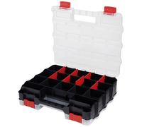 pour l'atelier Alutec 56085 Coffret de rangement (l x H x P) 320 x 80 x 270 mm Nombre de compartiments: 32 séparations variables