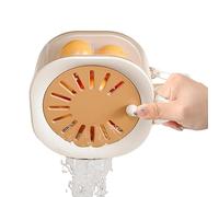 Pour laver les fruits avec passoire, ustensiles de cuisine multifonctionnels 2-en-1 avec poignée pliable et couvercle - passoires et passoire - pour la maison pique-nique salade de fruits de bois