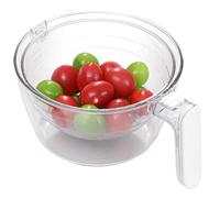 Pour laver les fruits - Panier d'évacuation 21,5 x 17 x 9,5 cm, design passoire pivotant antidérapant, de cuisine multifonction | pour préparer des salades, préparer des légumes, rincer B