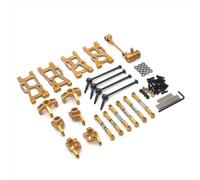 Pour LC LC12B1 E MB-1H- DTH-MTH 1/14 Métal Pour Bras Oscillant Groupe Coupelles Direction Ensemble De 9 Pièces Et Accessoires De Voiture RC Mises À Niveau Remplacement RC Pièces De Bricolage(Yellow)