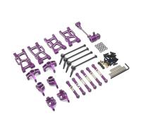 Pour LC Lc12b1 Emb-1h-Dth-Mth 1/14 Métal Tige Direction Roulement D'arbre Transmission Bras Oscillant Accessoires Mise À Niveau Pour Voitures Radiocommandées RC Jouets Accessoires(PURPLE)