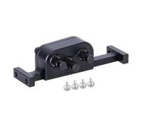 Pour LCG 1/10 Boîtier De Transfert En Aluminium Boîte Vitesses Châssis RC Crawle Réduction Vitesse 30% Fonction Rotation Réversible DIY RC Composants(Black)