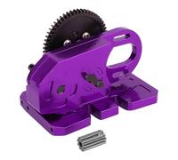 pour LCG pour Axial pour SCX10 II III pour Capra pour TRX4 1/10 2 Vitesses Basse Boîte Transmission Centrale avec Plaque Protection D'engrenage Mise Niveau RC Crawler RC Boîte Transmission(Purple)
