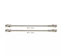 Pour LCG Pour Châssis Pour TRX4 Pour Capra Pour SCX10 Pro Pour Element 1/10 Arbre Transmission Acier Inoxydable Couper À Longueur 68-229 Mm RC Crawler DIY PièCes Rc(Silver,2PCS)