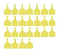 Pour le bétail, 25pcs Signes d'étiquette d'oreille unique sans mot, bétail de vache, pour l'identification des animaux de ferme (Grande taille)