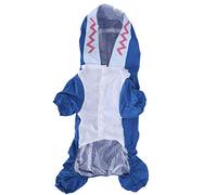 pour Le Chien, pour Le Polyester, Cape de protofacier imperméable à Capuche, Portant l'animal (Bleu)