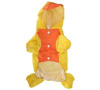 pour Le Chien, pour Le Polyester, Cape de protofacier imperméable à Capuche, Portant l'animal (Jaune)