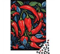 pour Le Coin Bar, Spicy Red Chili Pepper Art Panneau Métallique Rustique 38x26cm/1000pcs, Présent À Offrir À Noël Aux Amateurs De Décoration De Bar