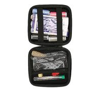 pour le kit de couture en cuir, 50 pcs, ciseaux en fil ciré, aiguilles en acier inoxydable, avec sac, pour la réparation de cuir artisanat