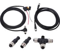 Pour le kit de démarrage NMEA2000 Câble d'alimentation T mâle Résistance femelle 3 Adaptateur IP67 étanche pour réseaux Garmin
