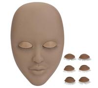 Pour le mannequin de face extension des cils, 3 paires paupières amovibles, une seule couche, une formation Remarque: J'ai supposé la "Scène" comme "formation" car c'est une (Brun)